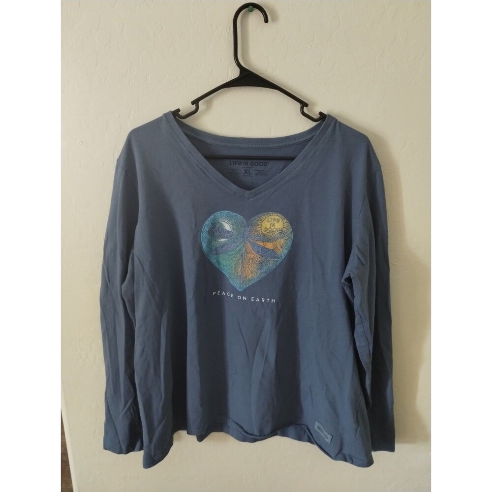Life Is Good Women's Long Sleeve T-shirt SZ XL